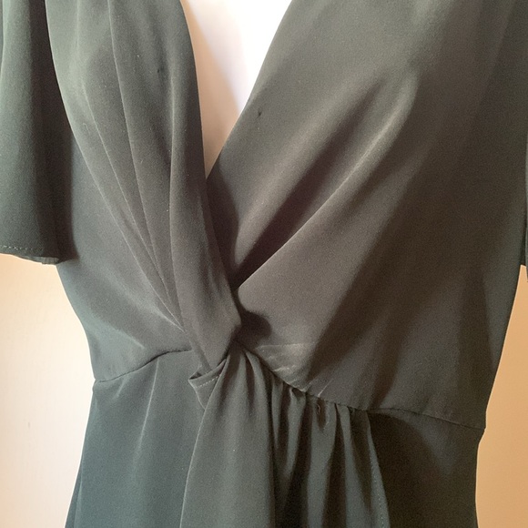 Zara forrest green wrap dress - Picture 2 of 9